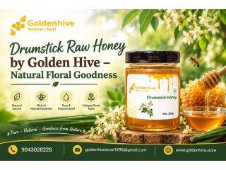 Drumstick Raw Honey by Golden Hive – Natural Floral Goodness
