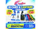 Corporate Lanyard Printing Rs. 30/- | ID Card starts from Rs. 15/- | Creative Zone | 645