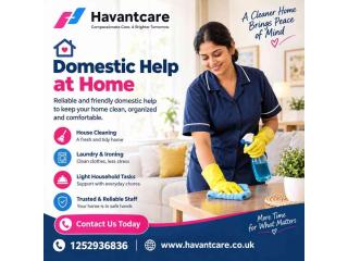 Domestic Help at Home – Reliable Cleaning and Household Support | Havant Care Ltd