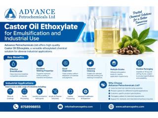 Castor Oil Ethoxylate for Emulsification and Industrial Use