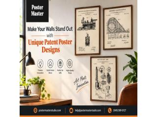 Make Your Walls Stand Out with Unique Patent Poster Designs