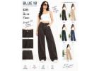 BLUE18 Women's High-Waist Pleated Baggy Fit Jeans (Article 5473)   