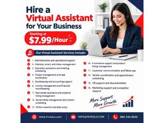 Hire a Virtual Assistant for Your Business Starting at $7.99/Hour