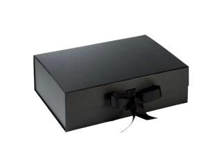 Premium Black Gift Box 260x190x80mm with Ribbon