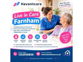 Trusted Live in Care Farnham for Elderly People