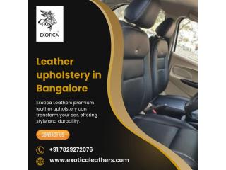 Leather upholstery in Bangalore | Artificial Leather Car Seat Cover