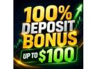 ???? GET A 100% DEPOSIT BONUS – UP TO $100! ????