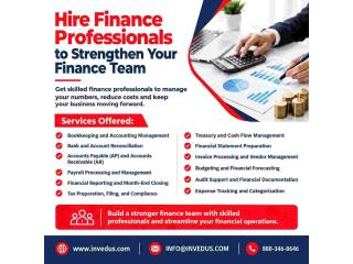 Hire Finance Professionals for Reliable Financial Management