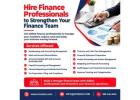 Hire Finance Professionals for Reliable Financial Management