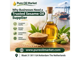 Why Businesses Need a Trusted Sesame Oil Supplier